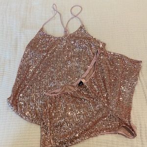 Sexy Sequin Victoria’s Secret PJ set